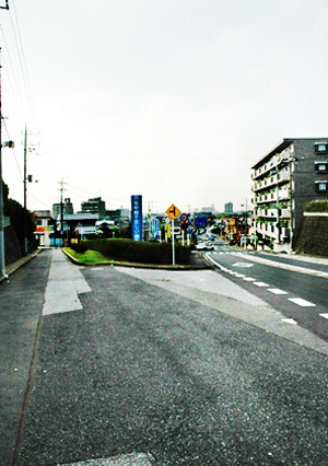 大坂（写真左側が旧道、右側は新道）